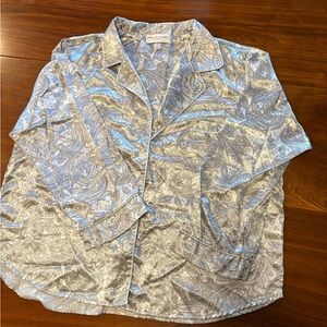 MISS ELAINE XXL Brushed Satin Pajama Set